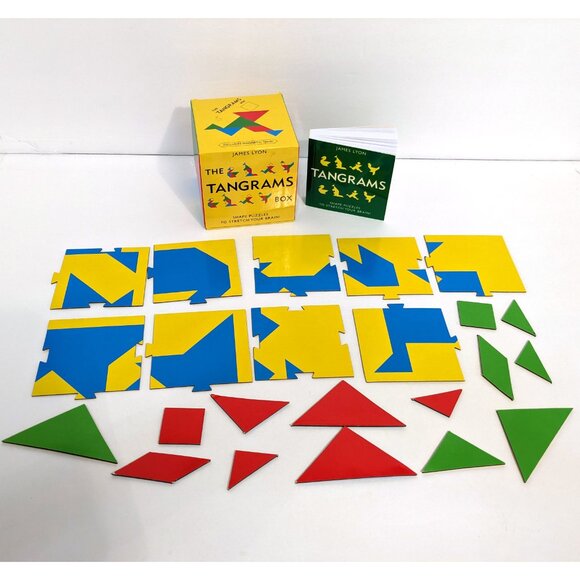 The Tangrams Box: Shape Puzzles to Stretch Your Brain Over 200 Puzzles! Magnetic - Picture 2 of 16